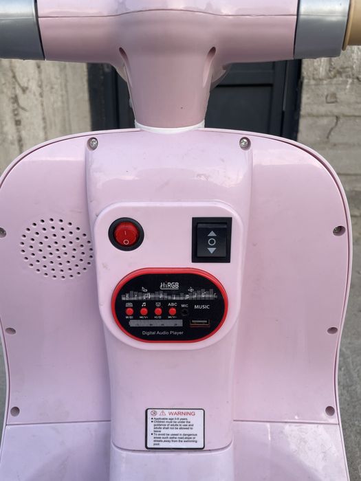 Детский мотоцикл электрически