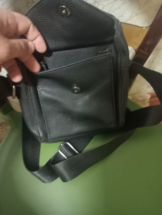 Мужская кожаная сумка через плечо