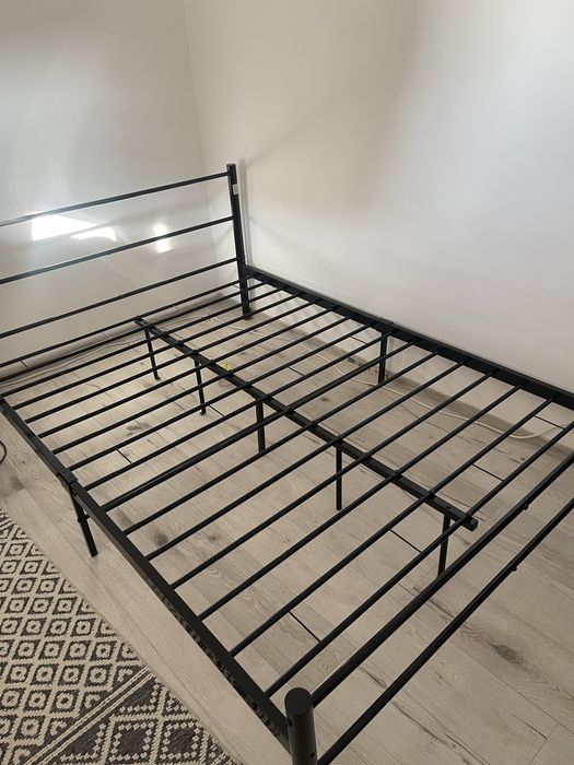 Pat structua aluminiu 200x140 cm,negru