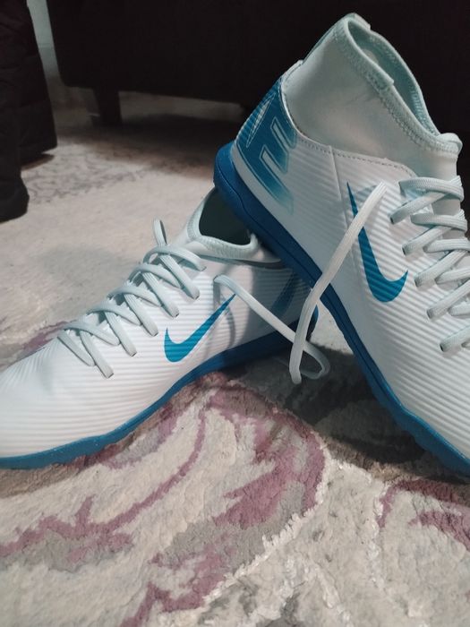 Ghete sintetic Nike Mercurial Blue