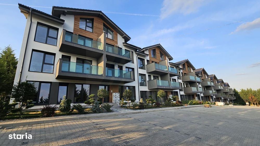 Apartament modern 3 camere 2 bai  terasa acoperita etaj 1 in Cristian