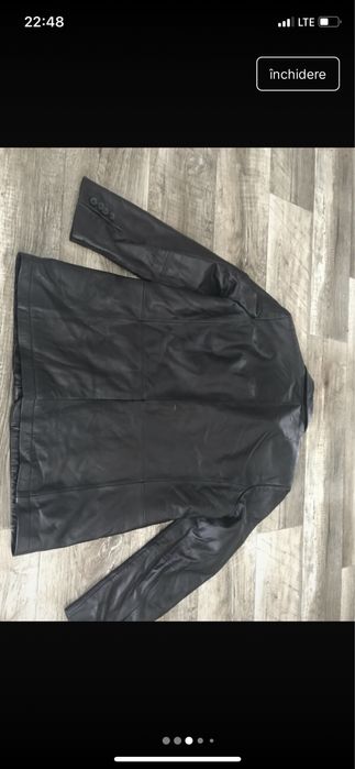 Sacou de piele de barbati David More marimea 54, XL