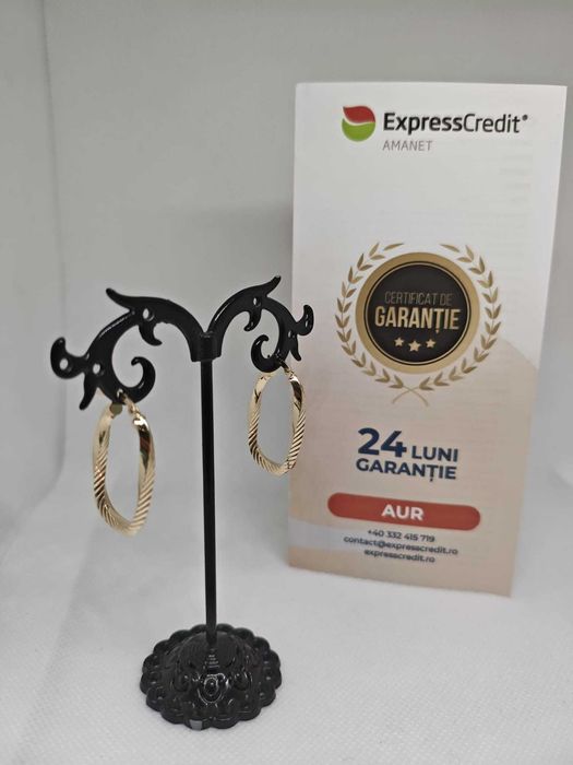 Cercei din aur de 14K (Ag43 Falticeni B4105) - Garantie/Factura!