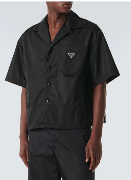 Мъжка черна  риза PRADA ,ррXS/S