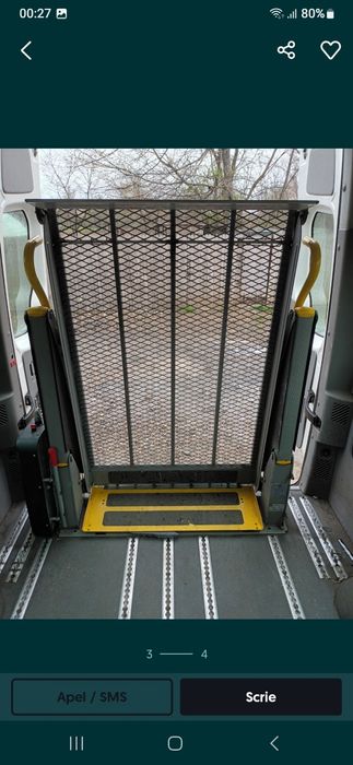 Rampă aluminiu hidraulică