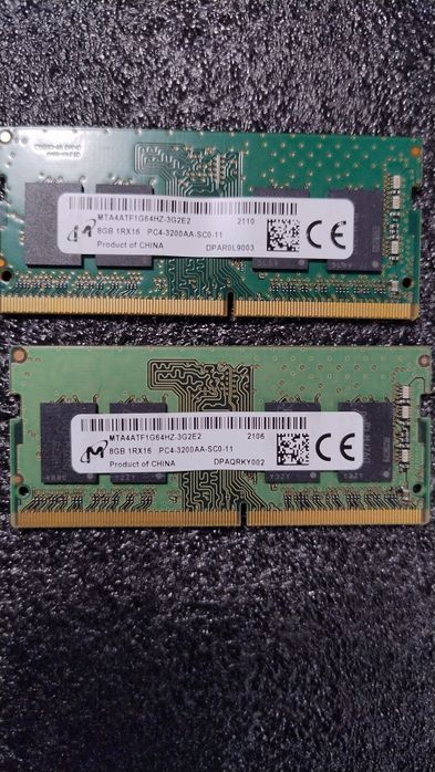 Memorie 8Gb DDR3, DDR4 laptop