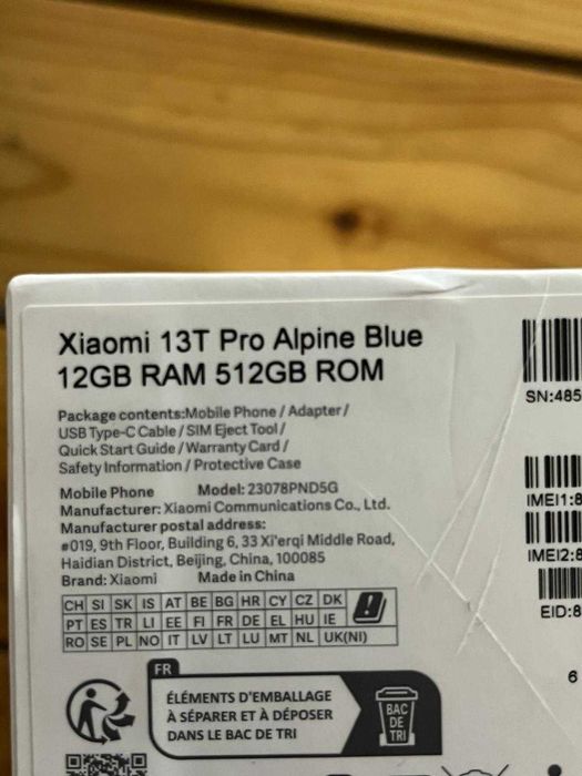 Xiaomi 13T Pro – Alpine Blue 12GB RAM/512GB ROM