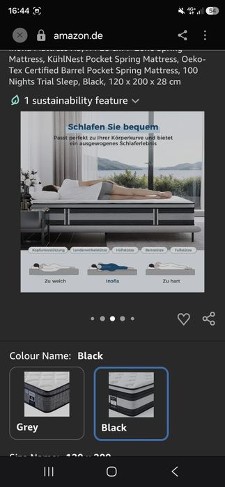 Saltea noua sigilata. Inofia Ace Hybrid Mattress 120 x 200 cm Height 26 cm
