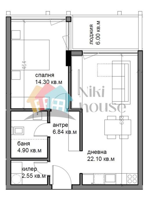 Продава се Двустаен апартамент в Варна, Център - 75 кв.м за 1503 €/кв.м - Снимка #2