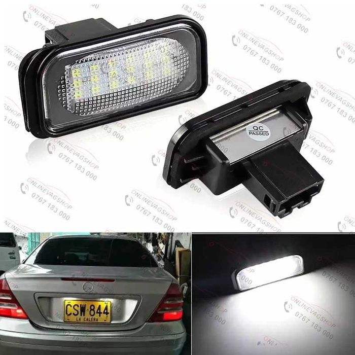 Set lampi LED numar Mercedes C-class W203,W209, A209,SL,CLK, Chrysler