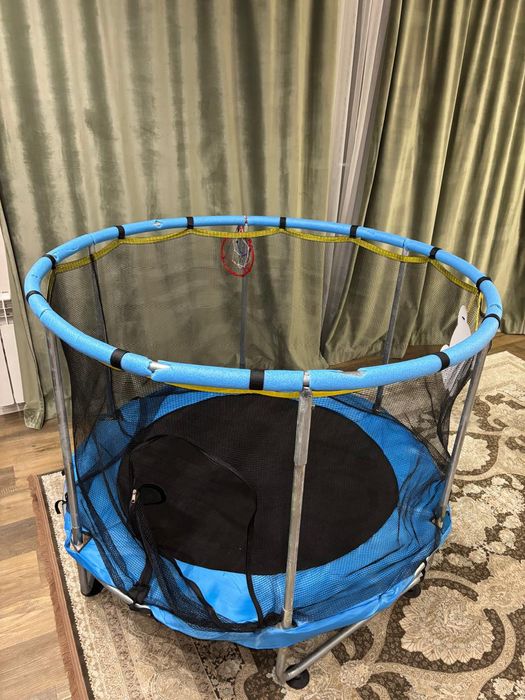 Батут детский синий