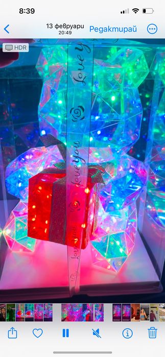 Голямо 3D Светещо Мече, Холограмна Лампа