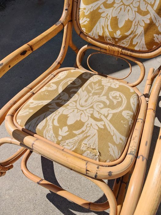 Дървен Люлеещ се стол