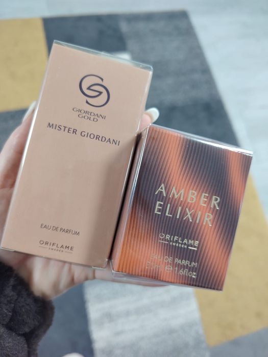 Un set oriflame foarte apreciat. Amber elixir ptr ea si mister giordan