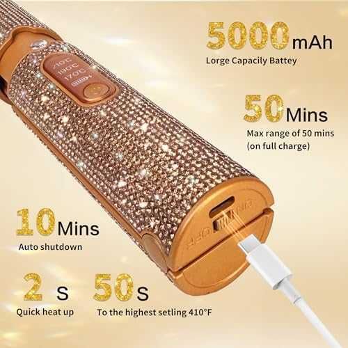 Нова Мини безжична преса с кристали – за пътуване и бърз стайлинг коса