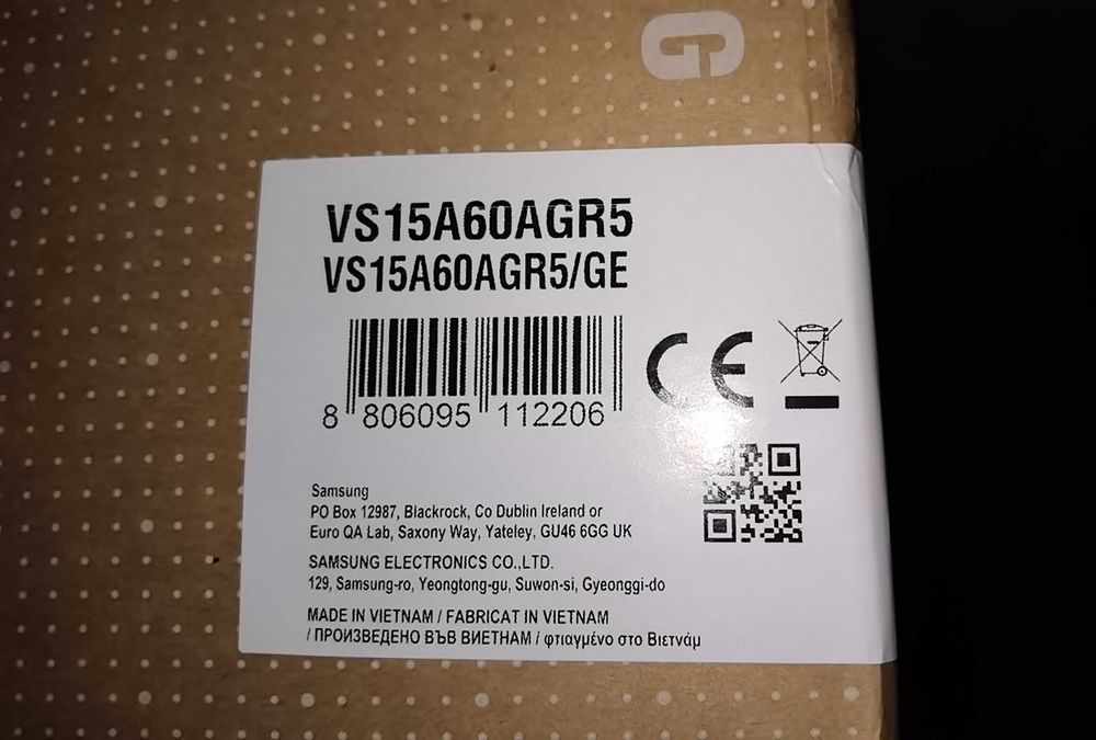 Aspirator vertical Samsung  VS15A60AGR5/GE Negru Argintiu