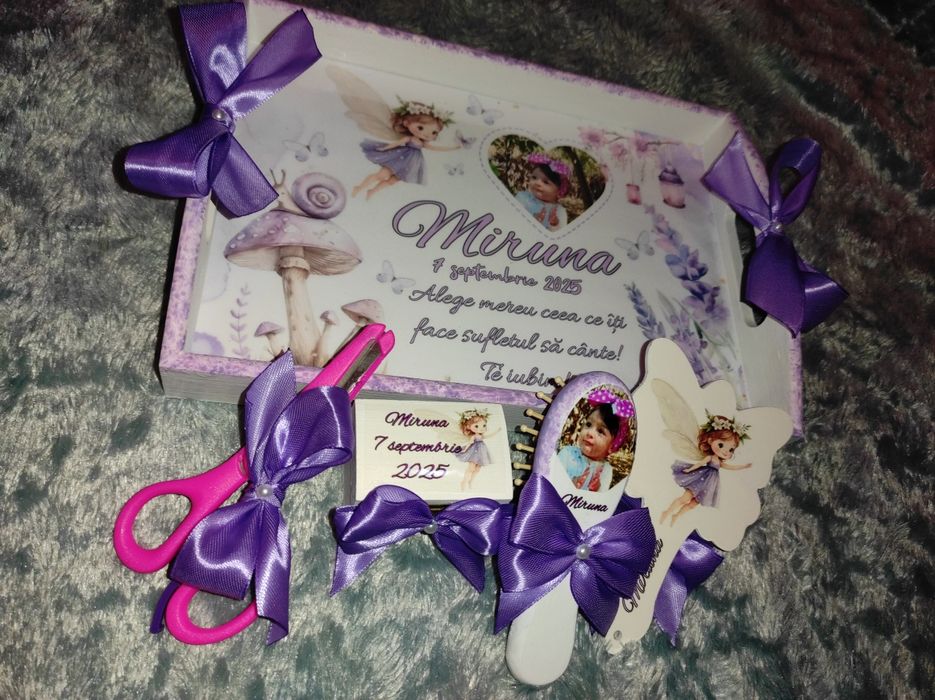 Set moț/turtă din 6 piese, bănuț din argint cadou