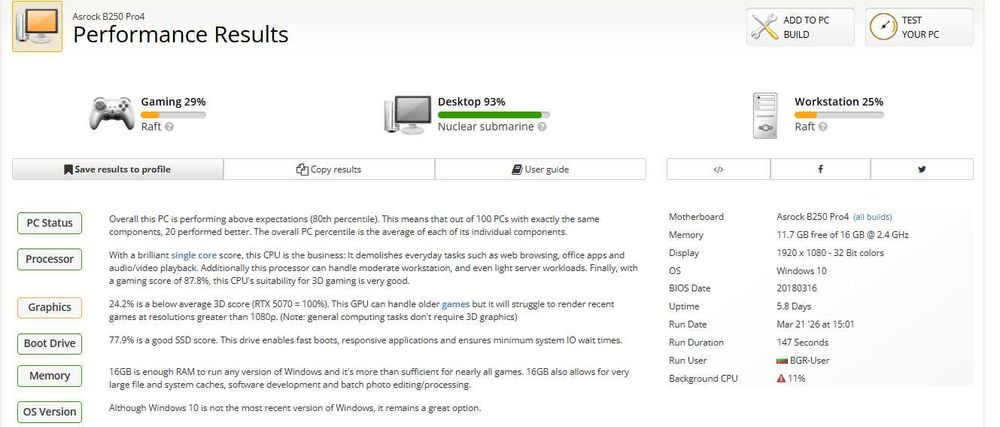 Компютър i7-7700 / GTX 1060 6GB / 16GB RAM