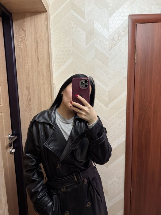 Продам тренч эко кожа