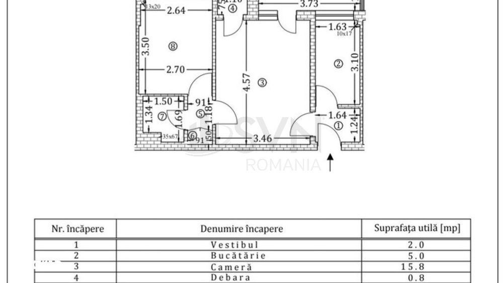 Apartament 2 Camere l Piata Romana l Renovat