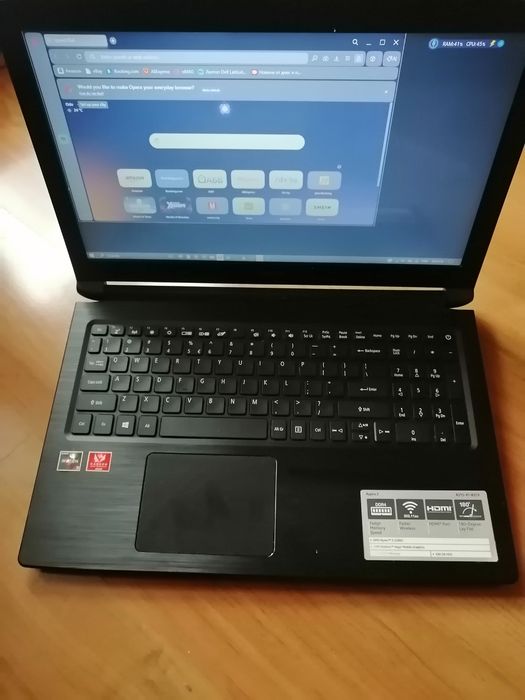 Acer Aspire 3 A315 Ryzen 3 2200U 8GB