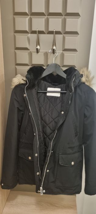 Черно зимно яке Zara xs