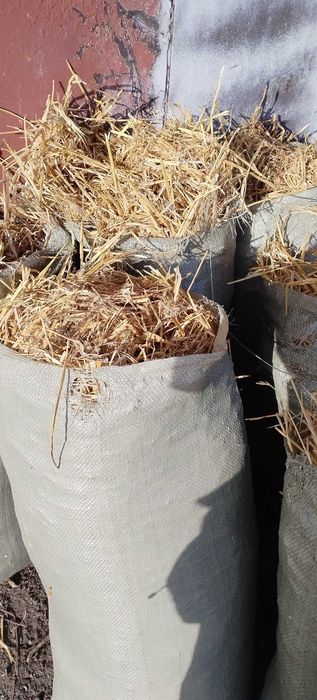 Солома в мешках. Юго-восток