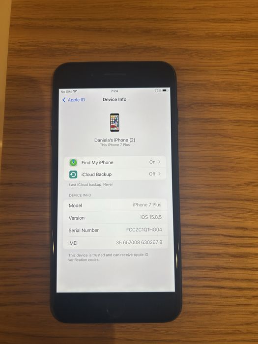IPhone 7 Plus, черен