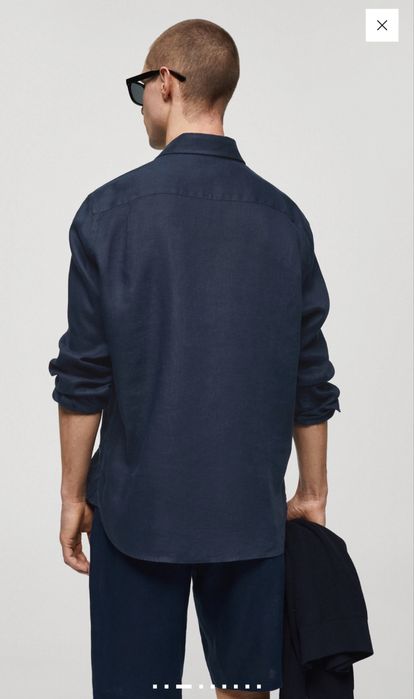 Camasa in 100% bleumarin Mango