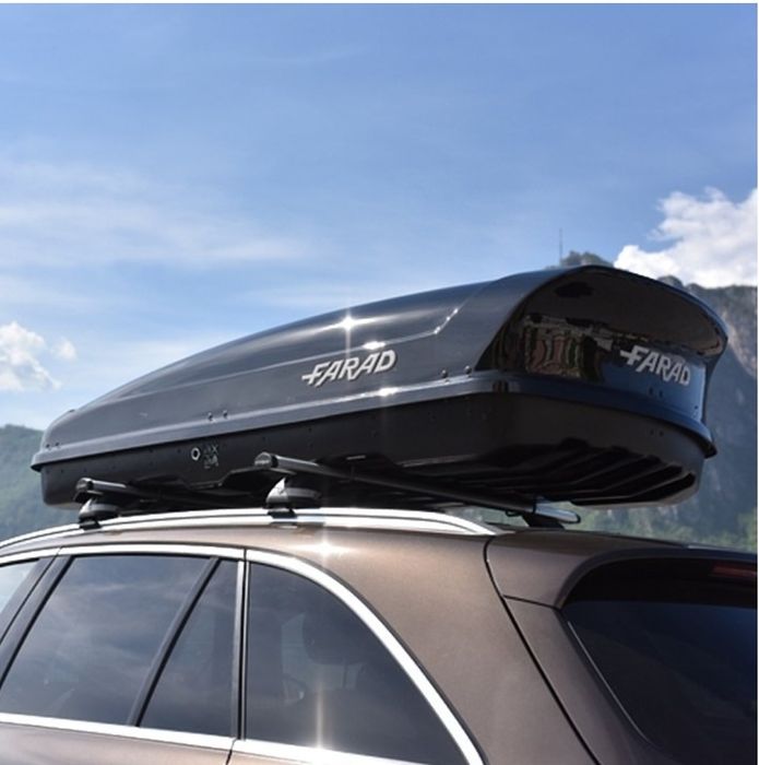 Cutie plafon auto Dakkoffer 630 liter KORAL N21 zwart glans