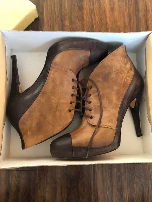 Красиви боти Alisha 40 н, естествена кожа, с дефект отвътре