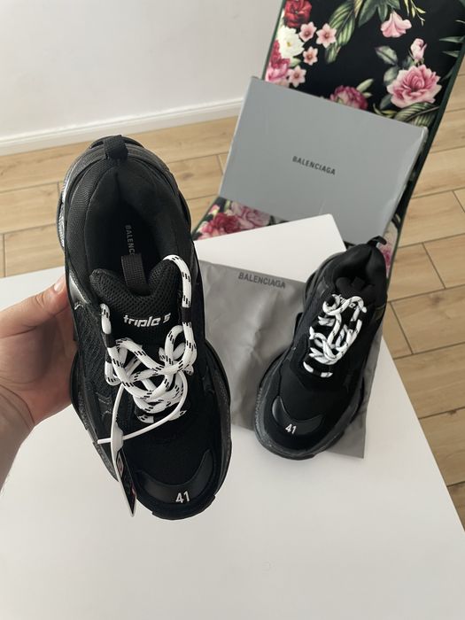 Adidasi Triple S Balenciaga Negru