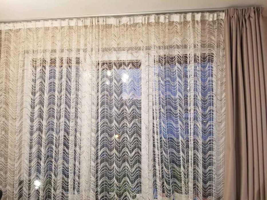 Перде машинно плетено размер 6 х 2,45м.