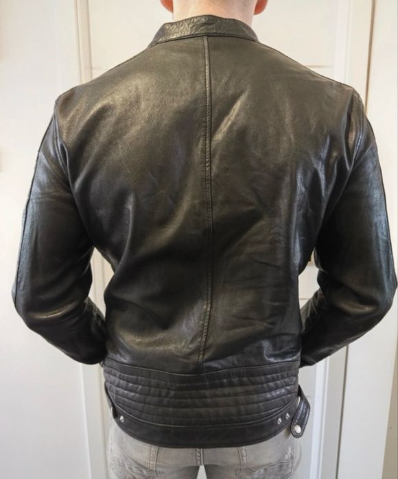 Geaca de piele Zara tip biker