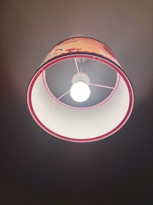 Perdea + draperie și lustră disney, stare impecabila