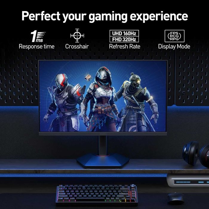 Монитор Koorui 27" IPS 160Hz+UHD/320Hz+FHD
