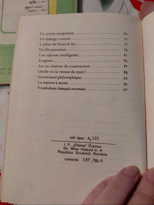 Cărți Vechi Franceză Lectures en français facile 1970 
​Vând se