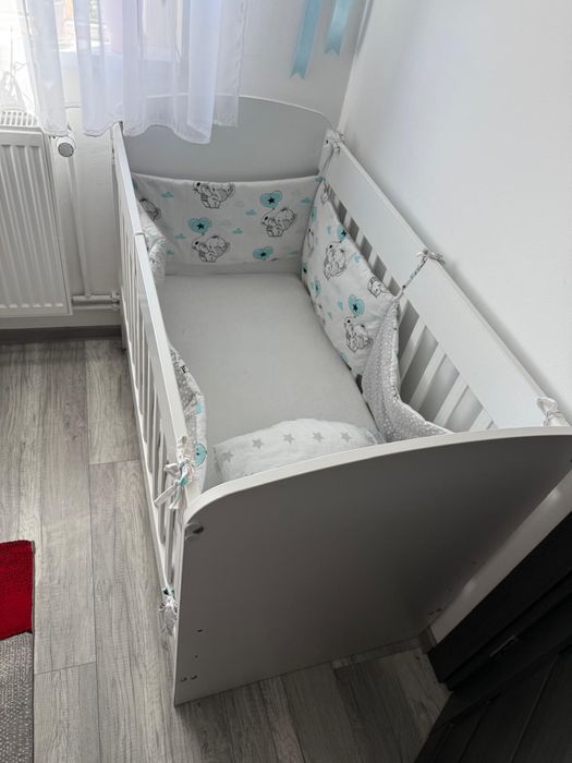 Pătuț bebe cu saltea de cocos