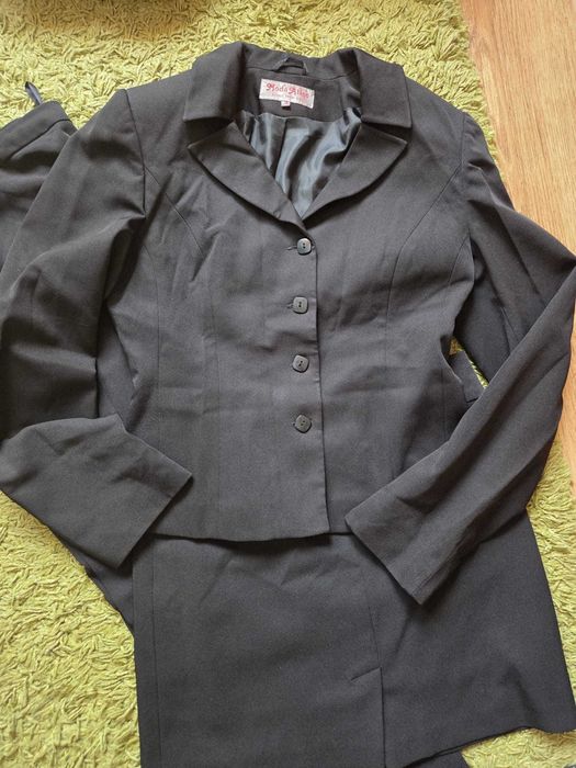 Costum de dama din 3 piese negru, marimea 38