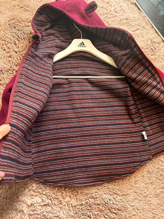 Jacheta lana fiarta cularea cherry , 400 gsm, marinea 104