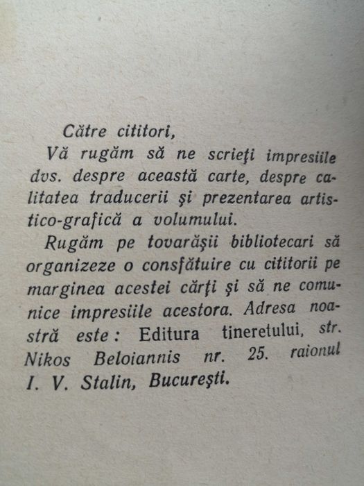 Cartea Spartacus, editie din 1954