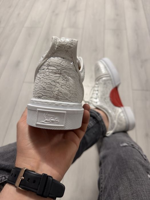 Adidasi Barbati Louboutin Argintiu!