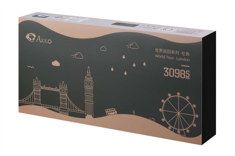 } Клавиатура Akko 3098S RGB London(Hotswappable) CS Jelly Pink RGB