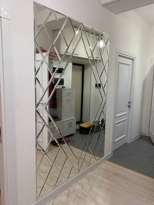 Ромбик зеркало Душавой кабина Витраж Оргстекло