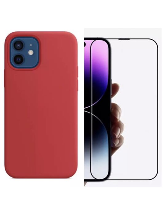 Husa Color Alcantara+Folie Sticla Iphone 14/15/16E/17 PLUS PRO MAX AIR