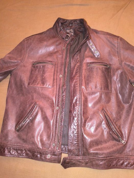 Продавам мъжко кожено яке XXL, естествена кожа, много запазено