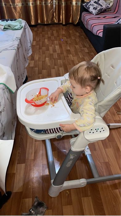 Стульчик-шезлонг AIMILE MABEL 129PRO стул - качеля серый