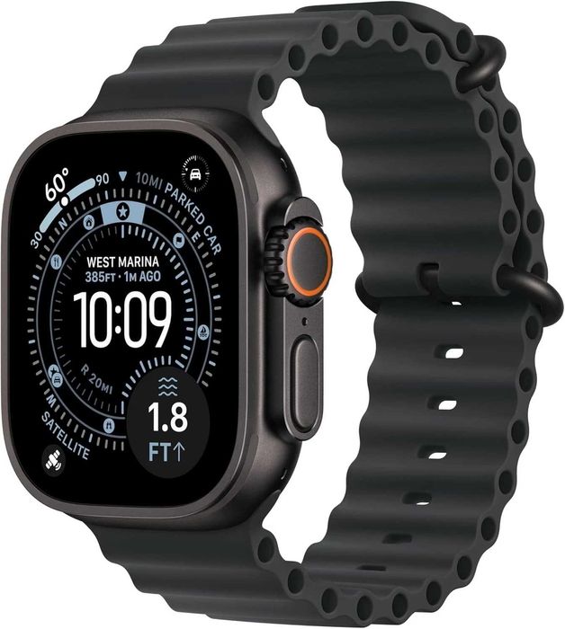Apple Watch Ultra 3 GPS + Cellular 49mm черен корпус и океанска каишка (MF0J4LW/A) чисто нов