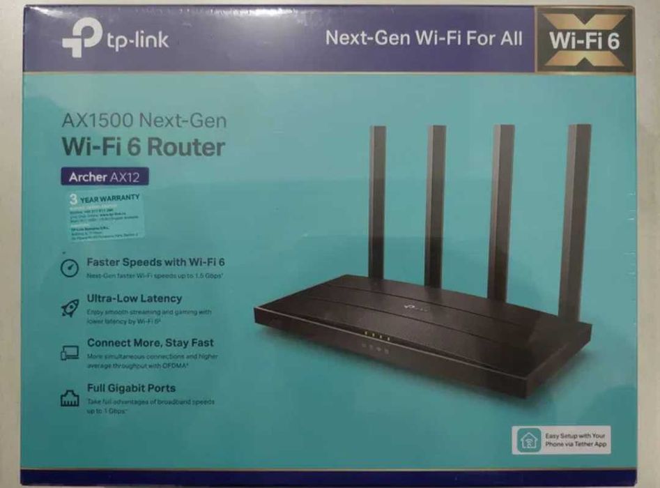 Router TP-Link Archer AX1500 AX12 Wifi 6