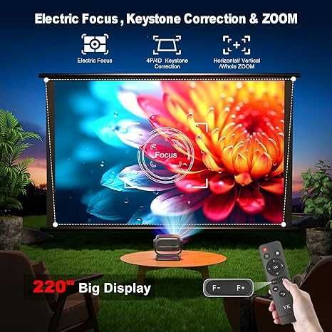 4K интелигентен проектор с 5G WiFi и Bluetooth от Weejector